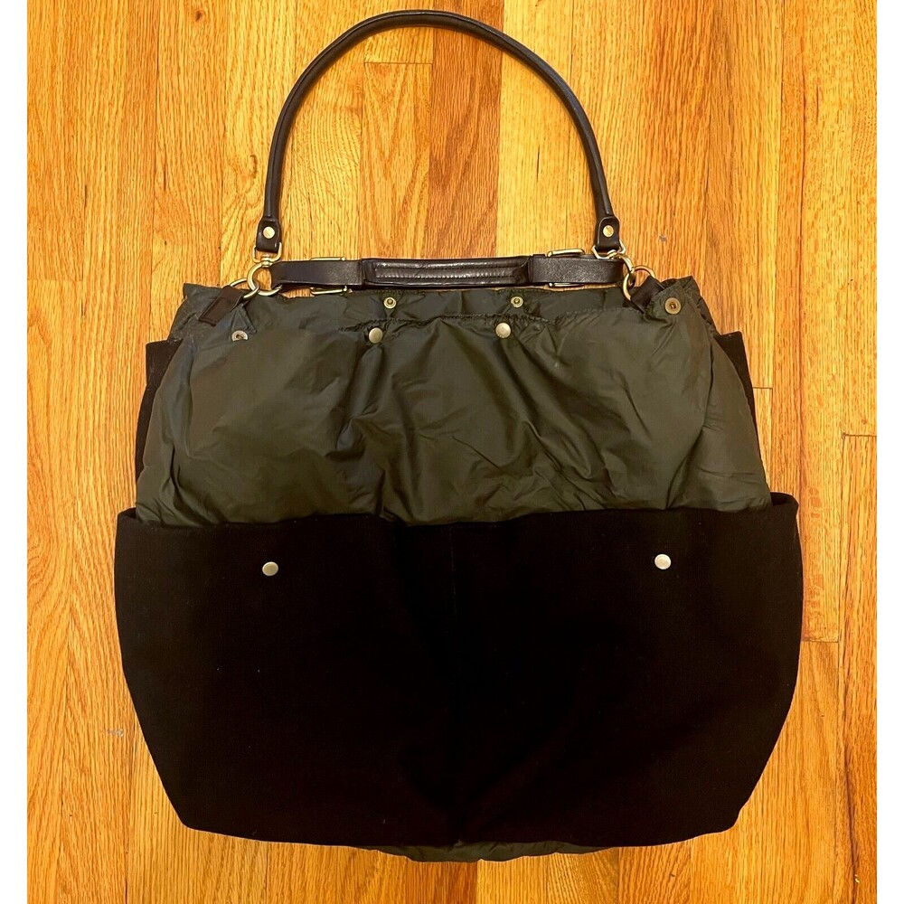 Marni black/grey Soft Felt Shoulder Tote Handbag Bag